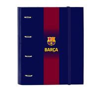 F.C. BARCELONA 1ª EQUIPACIÓN 25/26 - Carpeta 4 Anillas de 35 cm con 100 Hojas A4, Ideal para Niños de Diferentes Edades, Cómoda y Versátil, Calidad y Resistencia, 27x3.5x32 cm
