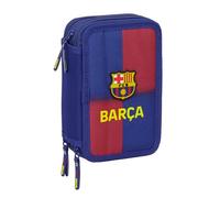 F.C. BARCELONA 1ª EQUIPACIÓN 25/26 - Estuche Escolar con 37 Útiles Incluidos, Estuche Infantil, Estuche Niño, Ideal para Niños de 5 a 14 Años, Cómodo, Versátil, Calidad, Resistencia, 12.5x5.5x19.5 cm