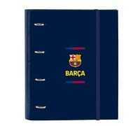 F.C. BARCELONA 1ª EQUIPACIÓN 26/27 - Carpeta 4 Anillas de 35 cm con 100 Hojas A4, Ideal para Niños de Diferentes Edades, Cómoda y Versátil, Calidad y Resistencia, 27x3.5x32 cm