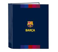 F.C. BARCELONA 1ª EQUIPACIÓN 26/27 - Carpeta Folio 4 Anillas, Ideal para Niños de Diferentes Edades, Cómoda y Versátil, Calidad y Resistencia, 27x6x33 cm