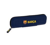 F.C. BARCELONA 1ª EQUIPACIÓN 26/27 - Portatodo Estrecho Silicona, Estuche Infantil, Estuche Niño, Ideal para Niños en Edad Escolar, Cómodo y Versátil, Calidad y Resistencia, 20x2x5.5 cm