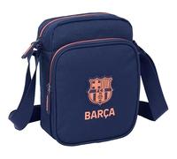 F.C.BARCELONA 2ª EQUIPACIÓN - Bandolera con Bolsillo Exterior, Maletín Portatodo, Bandolera, Cómoda y Versátil, Calidad y Resistencia, 16x6x22 cm