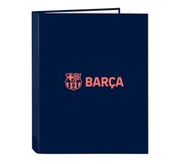 Safta F.C.BARCELONA 2ª EQUIPACIÓN - Carpeta con Folios 4 Anillas, Ideal para Niños de Diferentes Edades, Cómoda y Versátil, Calidad y Resistencia, 26.5x33 cm