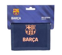 F.C.BARCELONA 2ª EQUIPACIÓN - Cartera Billetera con Cabecera, Cartera Billetera, Monedero, Cómoda y Versátil, Calidad y Resistencia, 12.5x9.5 cm