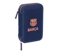 F.C.BARCELONA 2ª EQUIPACIÓN - Estuche Escolar Niño, Estuche con Colores, con 29 Útiles Incluidos, Ideal para Niños de 5 a 14 Años, Cómodo y Versátil, Calidad y Resistencia, 12.5x4x19.5 cm