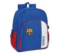 F.C. BARCELONA 2ª EQUIPACIÓN - Mochila Escolar Niño, Mochila Infantil, Adaptable a Carro, Ideal para Niños en Edad Escolar, Cómoda y Versátil, Calidad y Resistencia, 32x12x38 cm, Color Azul y Granate