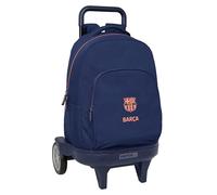 F.C.BARCELONA 2ª EQUIPACIÓN - Mochila Grande con Ruedas, Compact Evolución, Extraíble, Ideal para Niños de Diferentes Edades, Cómoda y Versátil, Calidad y Resistencia, 33x22x45 cm