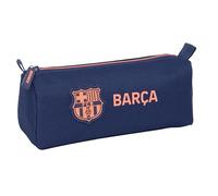 F.C.BARCELONA 2ª EQUIPACIÓN - Portatodo con cremallera y compartimiento, Estuche Infantil, Estuche Niño, Ideal para Niños en Edad Escolar, Cómodo y Versátil, Calidad y Resistencia, 21x7x8 cm