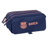 F.C.Barcelona 2ª EQUIPACIÓN - Portatodo Triple Big, Estuche Infantil, Estuche Niño, Ideal para Niños en Edad Escolar, Cómodo y Versátil, Calidad y Resistencia, 21.5x8x10 cm