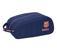 F.C.BARCELONA 2ª EQUIPACIÓN - Zapatillero Ovalado, Multiusos, Portatodo, Deporte, Extraescolares, Fútbol, Cómodo y Versátil, 34x18x15 cm