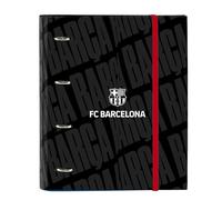 Carpeta Equipada F.C. BARCELONA Black 2026, Din-A4 4 Anillas 30 mm.