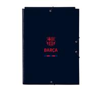 F.C. BARCELONA Corporativa - Carpeta Folio con 3 Solapas, Ideal para Niños de Diferentes Edades, Cómoda y Versátil, Calidad y Resistencia, 26x36.5 cm, Color Azul marino