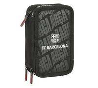 Estuche Escolar F.C. BARCELONA Black 2026, Triple 37 Piezas