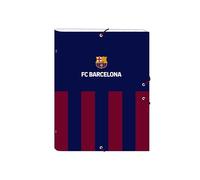 F.C. BARCELONA - Carpeta Folio Clasificadora, Ideal para Niños de Diferentes Edades, Cómoda y Versátil, Calidad y Resistencia, 26x36.5 cm, Color Azul marino/granate