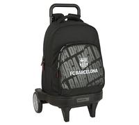 F. C. BARCELONA - Mochila Grande con Ruedas, Compact Evolución, Extraíble, Ideal para Niños de Diferentes Edades, Cómoda y Versátil, Calidad y Resistencia, 33x22x45 cm
