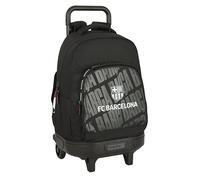 Safta Mochila escolar F.C. BARCELONA Black 2026 - Grande 45 cm - con carro extraíble
