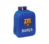 Safta F.C. BARCELONA 3D - Mochila de Guardería 3D, Adaptable a Carro, Fácil Limpieza, Ideal para Niños de Diferentes Edades, Cómoda y Versátil, Calidad y Resistencia, 22x10x27 cm, Color Azul marino