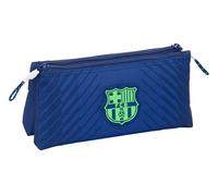 F.C. Barcelona Navy Blue - Neceser Escolar Infantil, con Cremallera Simple, Ideal para Niños de Diferentes Edades, Cómodo y Versátil, Calidad y Resistencia, 22x8x10 cm