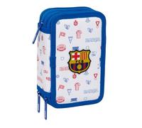 F.C. BARCELONA PREESCOLAR - Estuche Escolar con 37 Útiles Incluidos, Estuche Infantil, Estuche Niño, Ideal para Niños de 5 a 14 Años, Cómodo y Versátil, Calidad y Resistencia, 12.5x5.5x19.5 cm