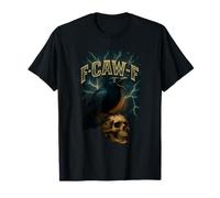 F-Caw-F Black Crow FCAWF Raven Moon Gothic Humor Divertido para Adultos Camiseta