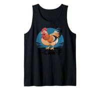 F-Caw-F Chicken FCAWF Chicken Funny Humor Japanese Art Camiseta sin Mangas