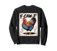 F-Caw-F Chicken FCAWF Chicken Funny Humor Japanese Art Sudadera