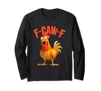 F-Caw-F Chicken FCAWF Chicken Funny Manga Larga
