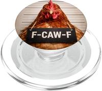 F-Caw-F Chicken FCAWF Chicken Mugshot Funny Humor PopSockets PopGrip para MagSafe