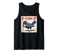 F-Caw-F Crow FCAWF Crow Funny Humor Japanese Art Camiseta sin Mangas