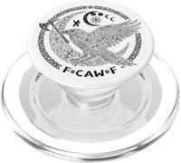F Caw F Cuervo Cuervo Nórdico Vikingo Pájaro Divertido Malo Lenguaje PopSockets PopGrip para MagSafe