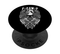 F Caw F Cuervo Cuervo Nórdico Vikingo Pájaro FCAWF Mal Lenguaje PopSockets PopGrip Adhesivo