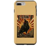 F-Caw-F Cuervo Divertido Cuervo Pájaro Negro Japonés Vintage Meme Carcasa para iPhone 7 Plus/8 Plus