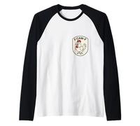F-Caw-F Divertido Gallo Pollo Humor Animal Aves Amante Granja Camiseta Manga Raglan