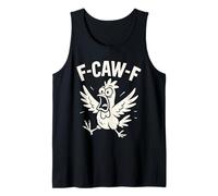 F-Caw-F Fcawf Funny Chicken Adult Humor Animal Men Women Camiseta sin Mangas