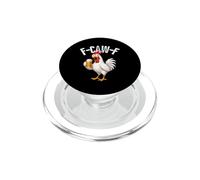 F-Caw-F Funny Chicken Hilarious Rooster Holding Beer Graphic PopSockets PopGrip para MagSafe