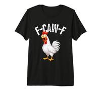 F-Caw-F Funny Chicken Hilarious Rooster Meme Graphic tee Camiseta Premium
