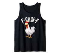 F-Caw-F Funny Chicken Hilarious Rooster Meme Graphic tee Camiseta sin Mangas