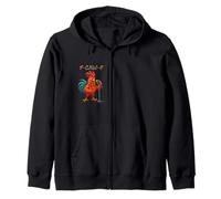 F-Caw-F Funny Chicken Singing Humor F-Caw-F Quote Rock Sudadera con Capucha