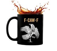 F-CAW-F Funny Coffee Mug, 350 ml de té novedoso resistente al calor de té, cerámica novedosa F-CAW-F COME CAFÉ COMEA PARA CUMPLEABADOR