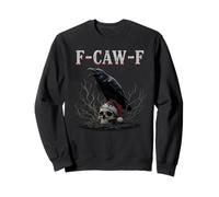 F-Caw-F Funny Crow pájaro Negro Santa Skull Navidad Meme tee Sudadera