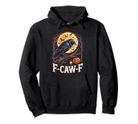 F-Caw-F Halloween Raven Moon Divertido FCAWF Espeluznante Vintage Sudadera con Capucha