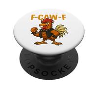 F-Caw-F - Meme del Gallo con Pollo PopSockets PopGrip Adhesivo