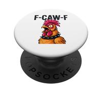 F-Caw-F - Meme del Gallo con Pollo PopSockets PopGrip Adhesivo
