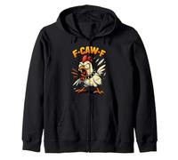 F-Caw-F Pollo Divertido FCAWF Cita Humor Memes de Gallo F-Caw-F Sudadera con Capucha