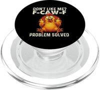 F-Caw-F Problema Resuelto - Humor Oscuro Sarcasmo Chicken Pun PopSockets PopGrip para MagSafe