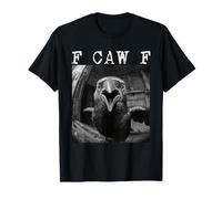 F Caw F Raven Dark Humor Gothic Bird Art Photography Camiseta