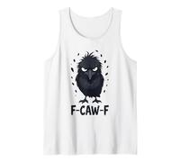 F-Caw-F Raven Moon Gothic Halloween, Amante de los pájaros Cuervos Negros Camiseta sin Mangas
