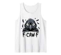 F-Caw-F Raven Moon Gothic Halloween, Amante de los pájaros Cuervos Negros Camiseta sin Mangas