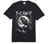 F-Caw-F Raven Moon Gothic Halloween, Amante de los pájaros Cuervos Negros Comfort Colors Adult Heavyweight T-Shirt