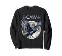 F-Caw-F Raven Moon Gothic Halloween, Amante de los pájaros Cuervos Negros Sudadera